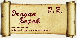 Dragan Rajak vizit kartica